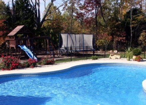 an inground pool